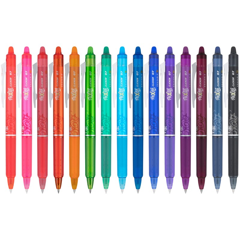 Pilot FriXion Erasable Gel Pens, Fine Point 0.7 mm Erasable