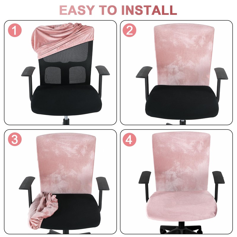 Tallew 4 Pcs Office Chair Covers Set Computer Universal Protective