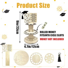 Graduation Gifts for Her Him 2025, 2025 Graduation Gifts Money Holder for Cash, Tiered Stand Class of 2025 High School Graduations Gift Congrats Party Decorations Supplies (Color 1)