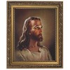 Gerffert Collection Sallman Head of Christ Catholic Framed Portrait Print,