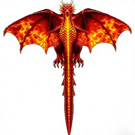 FejoHify Large Dragon Kite for Kids and Adults, Easy to Fly with 300ft String, Perfect for Beach, Park, Outdoor Activities, Gift for Boys Girls.(Fire)