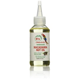 B's Organic Hawaiian Macadamia Nut Oil, 4 oz.