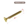 TOPYWMSP 4x50mm Wood Screws,Flat Head Screws for Wood, Zinc Galvanized,Multi