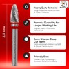 Premium-Grade Die Grinder Bits Tungsten Carbide Burr Set 1/4 Shank