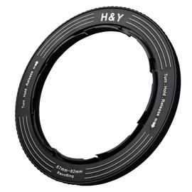 H&Y Step Up Ring REVORING 67-82mm Black Leveling Filter Diameter Conversion Adapter for 82mm Filter Variable RS82