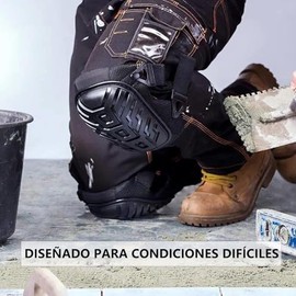Rodilleras de Trabajo en Paquetes, Rodilleras para Hombres y Mujeres en El Trabajo, Rodilleras de Trabajo con Correas Ajustables, Rodilleras...       