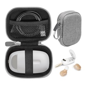 CaseSack Case for Hearing Aids, all in one organizer for GOPAMA Digital Hearing Amplifier and Charge box