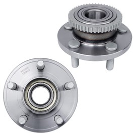 Detroit Axle - Pair Front Wheel Bearing Hubs for Ford 2015-2020 Mustang 2 Wheel Bearing Hubs Assembly 2016 2017 2018 2019 Replacement