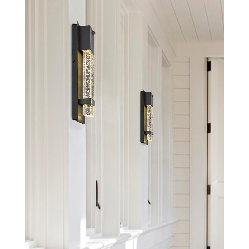 HWH INVESTMENT Dusk to Dawn Sensor Outdoor Wall Lamp, Modern