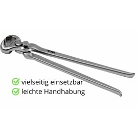 Amka Hoof Nipper with Spring 12 Inch Hoof Nipper Stainless Steel Hoof Nipper Spiing Loaded with Locking Nut