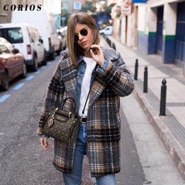 CORIOS Elegant Handbag for Women PU Leather Shoulder Bag Ladies Crossbody Bag Fashion Messenger Bag Top-Handle Bag Small Hobo Bag Satchel Bag Shopping Travel Office Tote Bag Coffee and Coffee