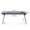 Nestl Reading Pillow with Portable Laptop Lap Desk - Shredded