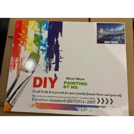 DIY Paint by Number Kits for Adults, Paint by Numbers on Canvas Moon over Lake