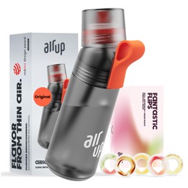 air up® Bottle Gen2 Starter Set Original, Including Pods in 5 Flavours, 600 ml Drinking Bottle with Flavour, Sugar-Free, Dishwasher Safe and BPA-Free, in Charcoal Grey