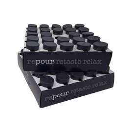 Repour Wine Saver and Stopper - Removes Oxygen, Preserving and Keeping Wine As Fresh As The Day The Bottle Was Opened - 48-Pack - Black