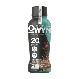 OWYN 100% Vegan Plant-Based Protein Shakes | Cold Brew Coffee, 12 Fl Oz | Dairy-Free, Gluten-Free, Soy-Free, Tree Nut-Free, Egg-Free, Allergy-Free, Vegetarian