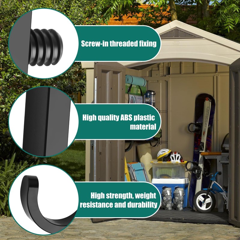 Storage Shed Hooks for Suncast/Craftsmen Resin Storage Shed 2 Pcs