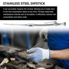 2025 New Stainless Braided Oil Pan Dipstick Passenger Side For