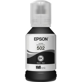 For Epson Epson 502 EcoTank Ink Black Ultra High Capacity Bottle 127 ml  Genuine (Sealed)