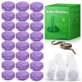 24 Pack Snake Repellent for Yard - Powerful Snake Away Repellent for Outdoors Indoor, Pet Safe Snakes Be Gone for Lawn Garden Camping Fishing, Snakes Balls to Repel Snakes Rats