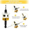 AUMEL 5 Piece Hex Shank Router Bit Set with Adjustable