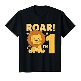 Kids 1st Birthday Lion 1 Year Old Cub Lion T-Shirt