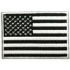 American USA Flag Applique Embroidered Patch Sew Iron on Military Uniform Emblem White & Black by Ranger Return (USAF-NBOR-WHBK)