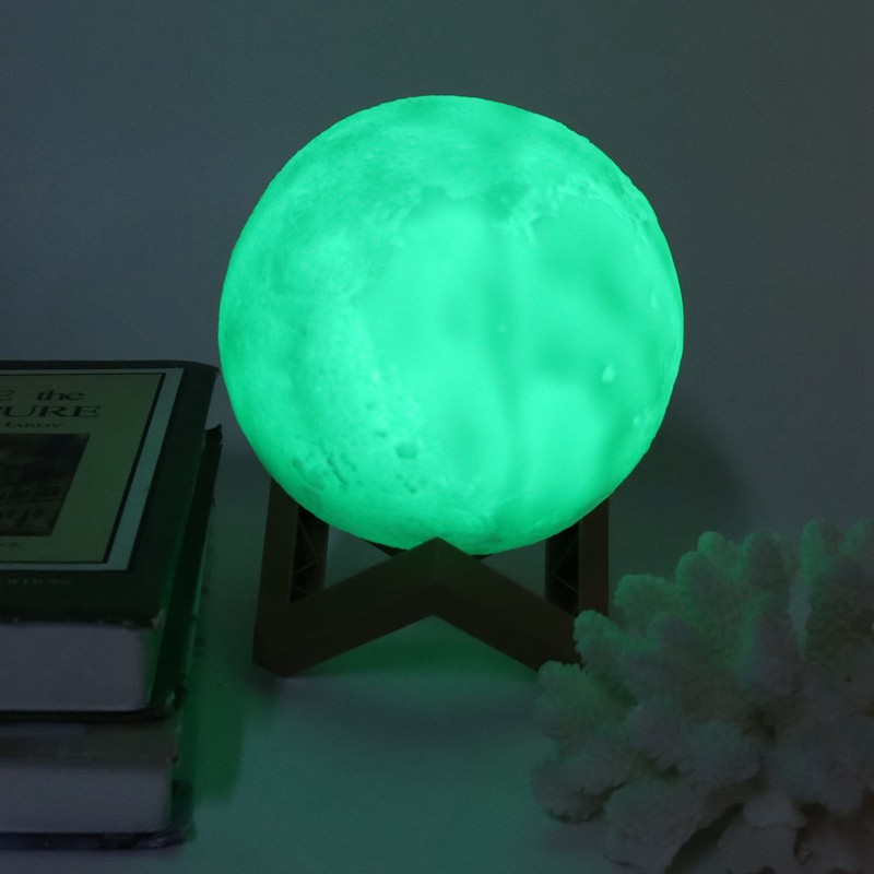 LED Night Light Innovative MoonShaped Table Bedside Lamp Children Birthday