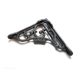 Wonderful Cast Iron Wall Shelf Brackets GNER Railway (1 Pair)