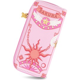 Roffatide Anime Purses for Women Faux Leather Long Purse Women's Purse, Cardcaptor Sakura B