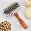 ExcellaElite Lattice Pastry Cutter, Pastry Lattice Roller Cutter with Wood
