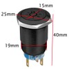 ESUPPORT 12V Car Vehicle Blue LED Light Headlight Push Button