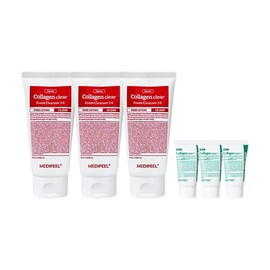 MediPeel Red Lacto Collagen Clear Foam Cleanser 2.0 120ml x3 + Green Cica 15ml x3 / 메디필 레드 락토 콜라겐 클리어 폼 클렌저 2.0 120ml x3 + 그린시카 15ml x3