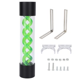 Water Cooling Reservoir 255mm/10.0in Length 4 Holes 50mm/2.0in Diameter G1/4in Thread Open Design Computer Cooling Kit