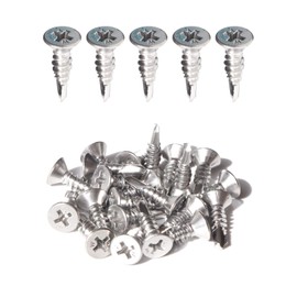 Self Tapping Sheet Metal Screws, #14 x 3/4", 25pcs, Stainless Steel Flat Head Phillips Screws for Wood to Metal by IMSCREWS.