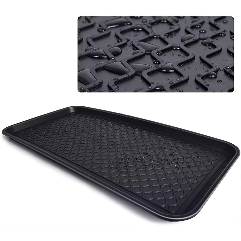 LS-LebenStil Shoe Drip Tray, Black, 60 x 40 cm, Shoe
