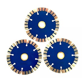 Pro Right Industry 3pk 4" inch Turbo Diamond Blade Wet Dry Tile Saw General Concrete Marble