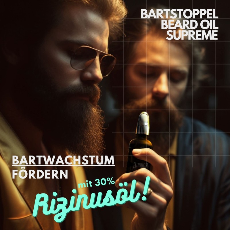 Bartstoppel® Bartöl Vanille Duft Supreme Herren - für tägliche Bartpflege