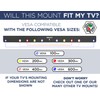 No Stud TV Wall Mount by Mount-It! - Low-Profile Tilting