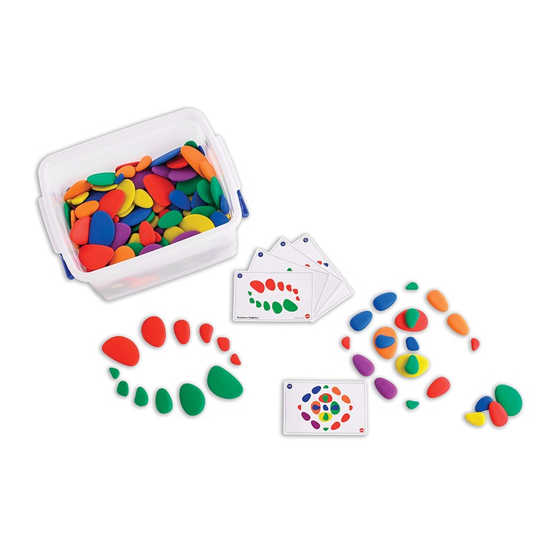 Rainbow Pebbles Classroom Set - Sorting and Stacking Stones -