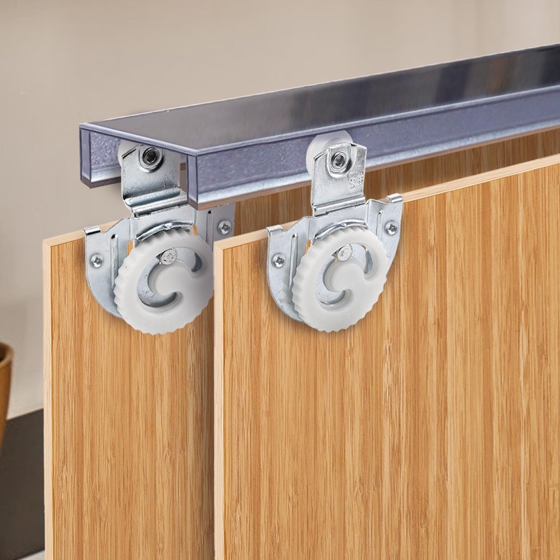 Nagpew 12 Pieces Closet Door Roller, Sliding Wardrobe Door Wheel