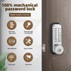 Mechanical keyless Entry Door Lock，Outdoor Keyless Gate Lock Waterproof and