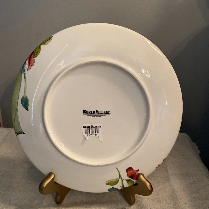 World Market Nomad LT Green Bohemian Elephant 8 3/4” Plate