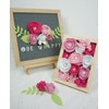 BAZIMA ALICE Felt Pearl Rose and Succulents, Letter Board Accessories,