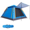 GlareWheel Instant Pop Up Tent 5 Person Blue