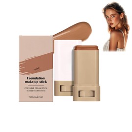 Beauty Balm Serum Boosted Skin Tint,Hydrating Tinted Moisturizer Foundation Stick, Solid Tinted Moisturizing Splendor Serum,Portable Contour Stick Natural Makeup for Women（Wheat/Bronze color）