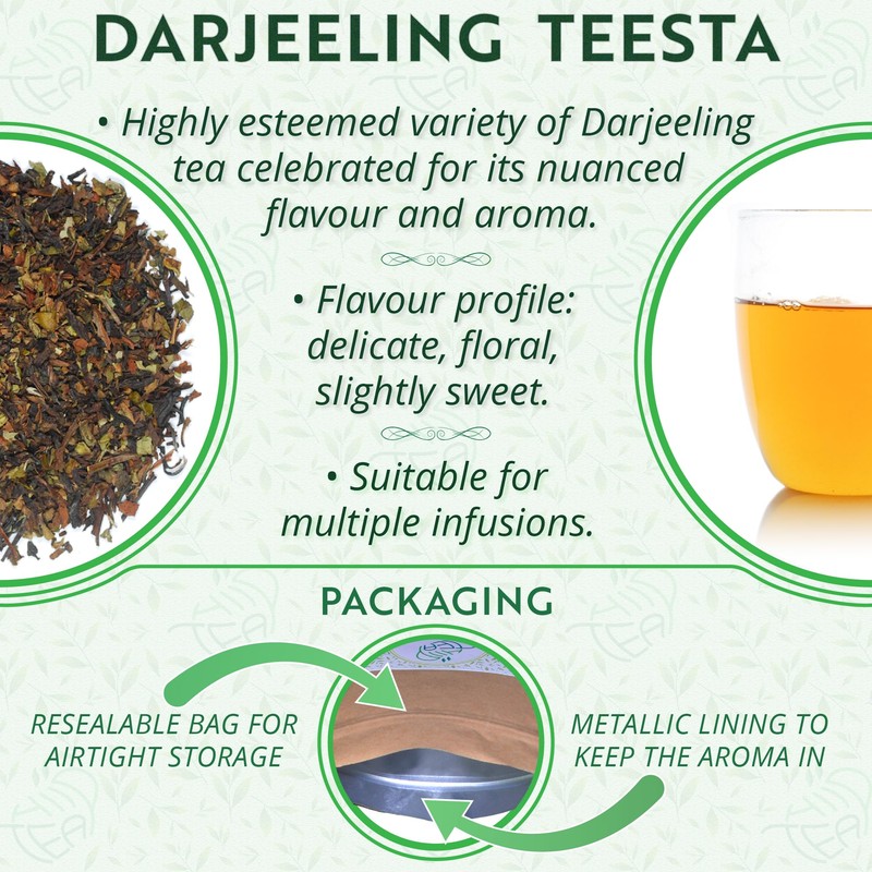 Darjeeling Teesta Valley Premium First Flush FTGFOP1 Black Loose Leaf