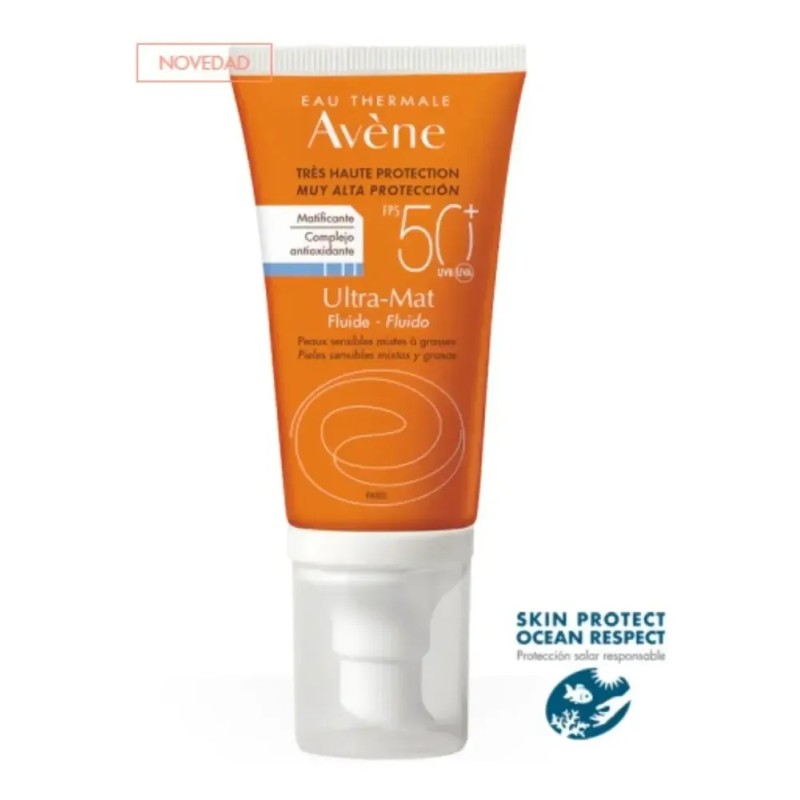 Protector Solar Fluido Ultra Mat Spf 50+ 50Ml Avene
