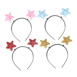 PACKOVE 8pcs Colorful Star Spring Headband Hair Bands for Women Adorable Star Hair Hoops for Daily Wear Parties Breathable Comfortable Accessories