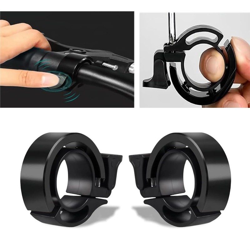 YUNYU Bicycle Bell, 100dB Loud Safety Horn, Aluminium Alloy Low-Profile